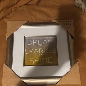Silver and Gold Inspirational Wall Art 12x12